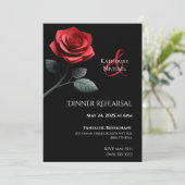 結婚のディナー独身のリハーサル 招待状 (スタンド正面)