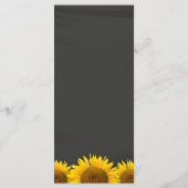 結婚のディナー素朴メニュー メニュー (裏面)