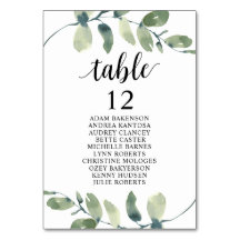 結婚のディナー、ユーカリ客席チャート