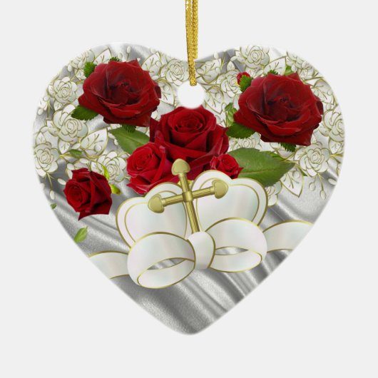 結婚のデコオーナメント セラミックオーナメント (正面)