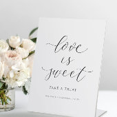 結婚のデザートサインラブは甘いお菓子ビュッフェ 台座サイン