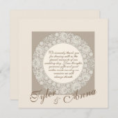 結婚のドイ結婚リーのサンキューカード サンキューカード (正面/裏面)