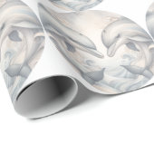 結婚のドルフィンテーマ ラッピングペーパー (ロールコーナー)