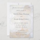 結婚のドレスの背景 – 結婚式招待状 招待状 (正面)