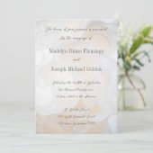 結婚のドレスの背景 – 結婚式招待状 招待状 (スタンド正面)