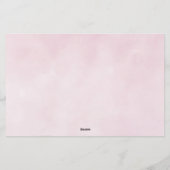 結婚のドレス – 私は誰ブライダルシャワーゲーム 便箋 (裏面)