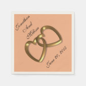 結婚のナプキカスタムンス色 スタンダードカクテルナプキン (正面)