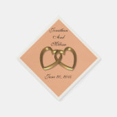 結婚のナプキカスタムンス色 スタンダードカクテルナプキン (角)