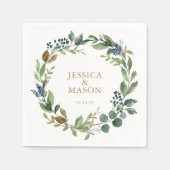 結婚のナプキングリーナリーカクテルナプキン スタンダードカクテルナプキン (正面)