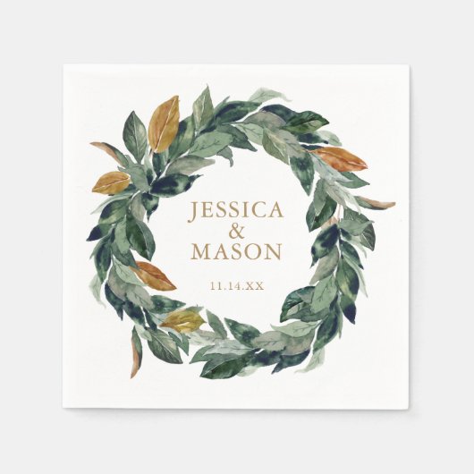 結婚のナプキングリーナリーカクテルナプキン スタンダードカクテルナプキン (正面)