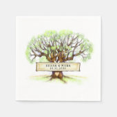 結婚のナプキンス – The Love Tree スタンダードカクテルナプキン (正面)