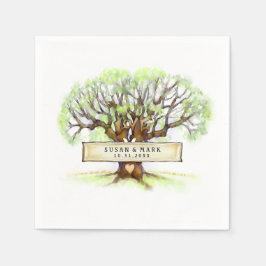 結婚のナプキンス – The Love Tree スタンダードカクテルナプキン