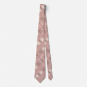 結婚のネックタイ – バラ金ゴールド赤面スパークルドリップ ネクタイ (正面)