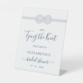 結婚のノット 海上 ブライダルシャワー ウェルカム 台座サイン (正面)