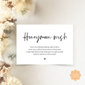 結婚のハネムーン・ウィッシュ・ファンド・キャッシュ エンクロージャーカード
