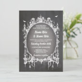 結婚のハロウィーンホラーゴシック招待状 招待状 (スタンド正面)