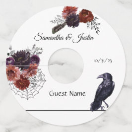 結婚のハロウィーン10月ワインマーカーラベル ワイングラスタグ