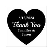 結婚のハートとThank You文字 ラバースタンプ (インプリント)