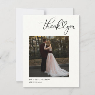結婚のハートサンキューカードス書クリプト 招待状