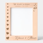 結婚のハートフォーエバーカスタム8x10 レーザー彫刻フレーム (正面)