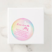 結婚のバブルボトル指示水カラーラベル フェイバータグ (インサイチュ)