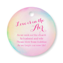 結婚のバブルボトル指示水カラーラベル