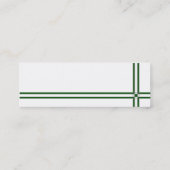 結婚のバラプロファイルカード スキニー名刺 (裏面)