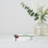 結婚のバラプロファイルカード スキニー名刺 (スタンド正面)