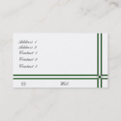 結婚のバラプロファイルカード 名刺 (裏面)