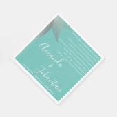 結婚のバラ感謝していフローラ名 スタンダードランチョンナプキン (角)