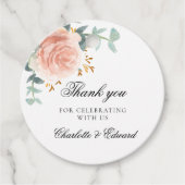 結婚のバラ金ゴールドフローラが緑に感謝していなる フェイバータグ (正面)