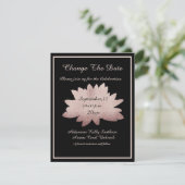 結婚のバラ金ゴールドフローラモダンブラックチェンジ/ セーブザデート (スタンド正面)