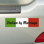 結婚のバンパーステッカーによるイタリア語 バンパーステッカー (車上)