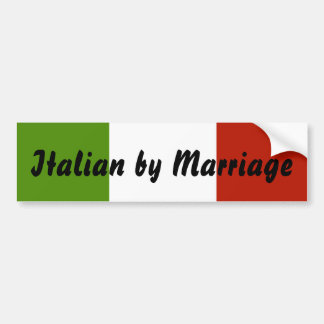 結婚のバンパーステッカーによるイタリア語 バンパーステッカー