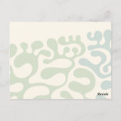 結婚のバーベキュー水の色 – 日付を保存 ポストカード (裏面)