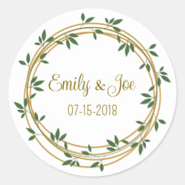 結婚のパーソナライズされた人 ラウンドシール