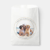 結婚のパーソナライズされた写モダン真 フェイバーバッグ (正面)