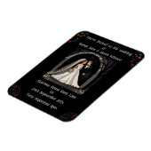 結婚のパーソナライズされた招待状漫画 マグネット (左側)