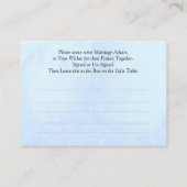 結婚のヒントのお願い アドバイスカード (裏面)