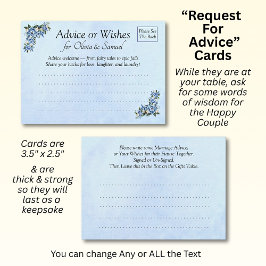 結婚のヒントのお願い アドバイスカード