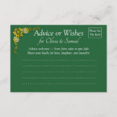 結婚のヒントを求める –  アドバイスカード (正面)