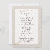 結婚のビーチハート 招待状 (裏面)