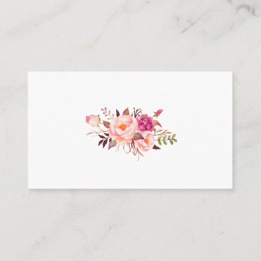 結婚のピンクの金ゴールドレジストリ挿入カード エンクロージャーカード (裏面)