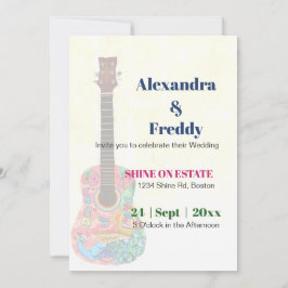 結婚のフェスティバルフィーモダンルド結婚ズ 招待状