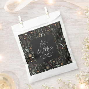 結婚のフォトアーチ水彩植物学長夫妻 フェイバーバッグ