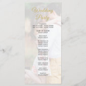 結婚のフォトオーバーレイ金ゴールドスクリプトプログモダンラム プログラム (裏面)