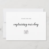 結婚のフォトグラファーによるデイカメラの撮影 サンキューカード (正面)