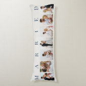 結婚のフォトコラージュ7写真オフ白結婚した ボディピロー (正面縦)