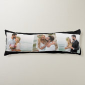 結婚のフォトジグザグ写真モンタージュパーソナライズされた ボディピロー (正面)