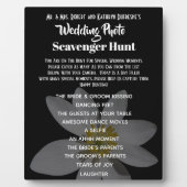 結婚のフォトスカベンジャー狩りブラック フォトプラーク (正面)